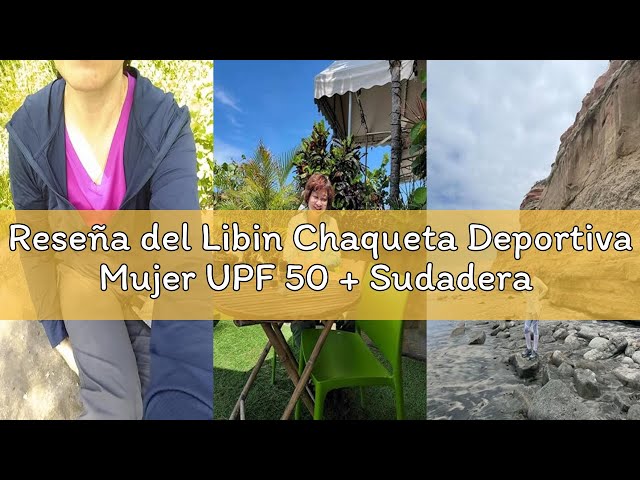 Vídeo relacionado con AUYAO Chaqueta Deportiva Mujer Protección Solar UPF 50+, Cremallera Anti-UV Sudadera con Capucha Con Ala Protección Solar, Chaqueta Ligera Protección Solar con Capucha, Azul-L