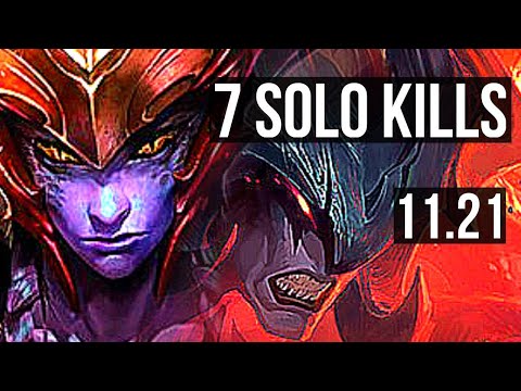 SHYVANA vs AATROX (TOP) | 7 solo kills, 400+ games | EUW Master | 11.21