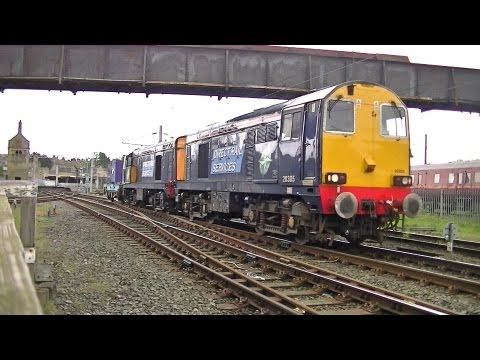 DRS 20305+20309. 6C53. Carnforth. 28/05/13