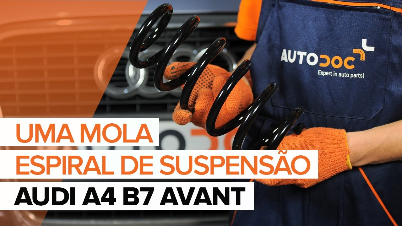 Como mudar molas de suspensão da parte dianteira em Audi A4 B7 Avant - guia de substituição