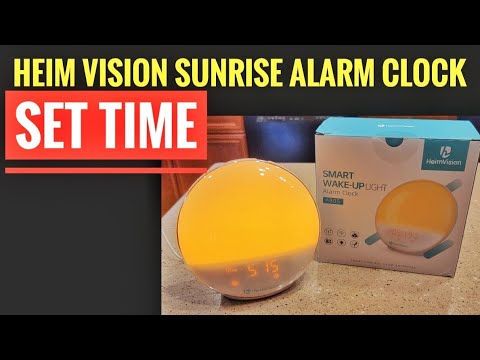 SET TIME Heim Vision Sunrise Alarm  Clock 80S CHANGE TIME