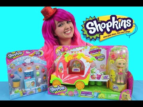 Shopkins Smoothie Truck Combo + Chef Club Juicy Smoothie Collection | TOY REVIEW | KiMMi THE CLOWN