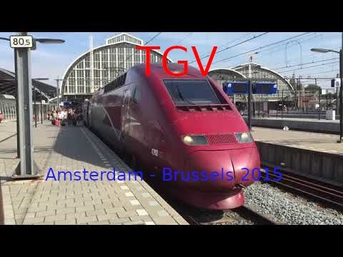 Drivers Eye Cab View TGV Thalys Amsterdam   Brussels 2015