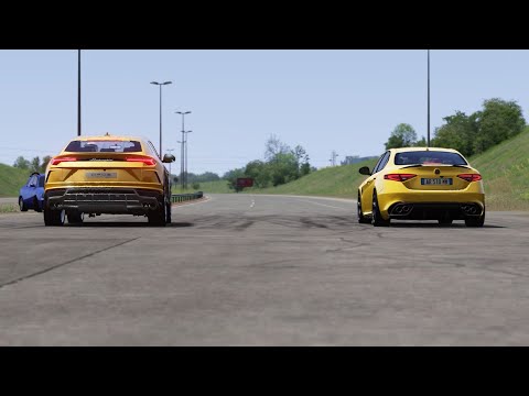 Alfa Romeo Giulia Quadrifoglio Verde vs Lamborghini Urus at Miseluk Drag 1-na-1