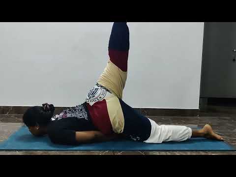 POORNA SHALABHASANA practice