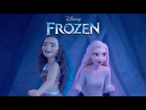 Moana and Elsa find the entrance to the unknown | Forest Spirit Frozen 3 [Fanmade Scene]