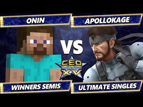 CEO 2025 TOP 8 - Onin (Steve) Vs. ApolloKage (Snake) Smash Ultimate - SSBU