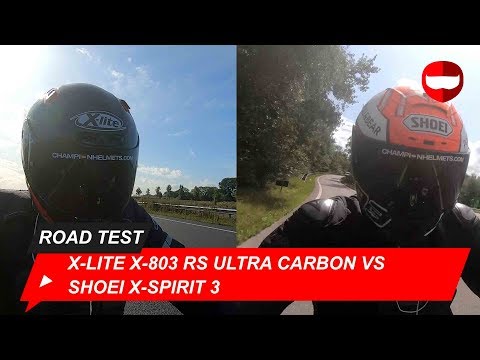 X-Lite X-803 RS Ultra Carbon vs Shoei X-Spirit 3 Road Test- ChampionHelmets.com