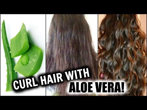 Curl Hair with Aloe Vera │ Natural Hair Curling Gel at Home w/ Results │Hair Hack!!