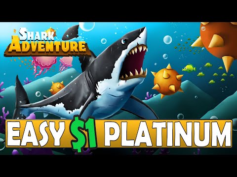New Easy  $1 Platinum Game - Shark Adventure Quick Trophy Guide PS4, PS5