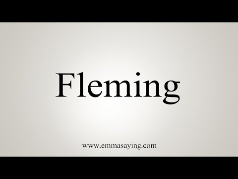How To Say Fleming