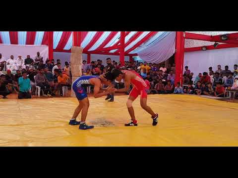 K.DHANUSH YADAV (BLUE) VS M.SUJEET SINGH (RED) - 52 KG GRECO FINAL