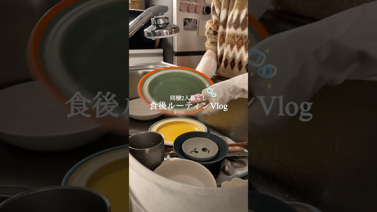 【 同棲2人暮らし🏡 】シンプルなキッチンリセット法🧼🫧