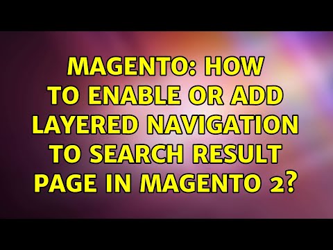Magento: How to enable or add layered navigation to search result page in Magento 2?
