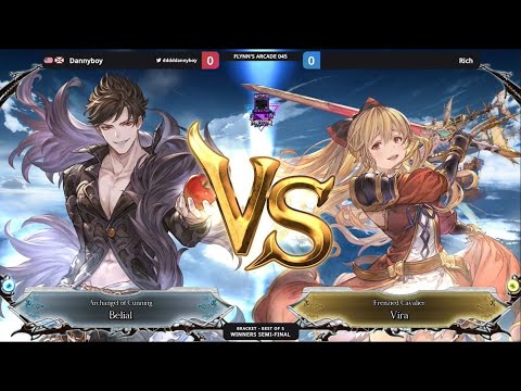 Flynn's Arcade 045 Winners Semis - Dannyboy (Belial) Vs. Rich (Vira) Granblue Fantasy Versus