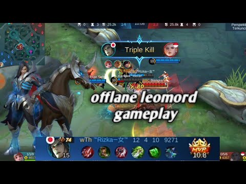 Mobile legends ||offlane leomord MvP gameplay