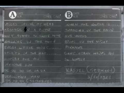 THE POLICE - Kassel 03-10-1981 Eissporthalle Germany (FULL AUDIO SHOW)