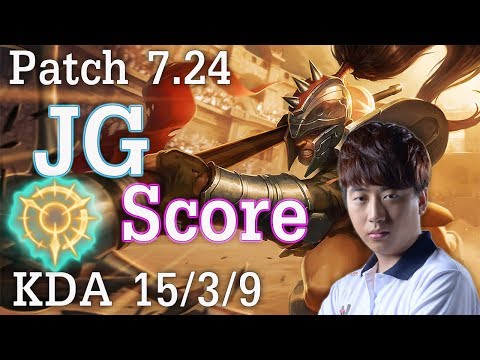 KT Score Xin Zhon Vs Sejuani Patch 7.24 KDA  15/3/9