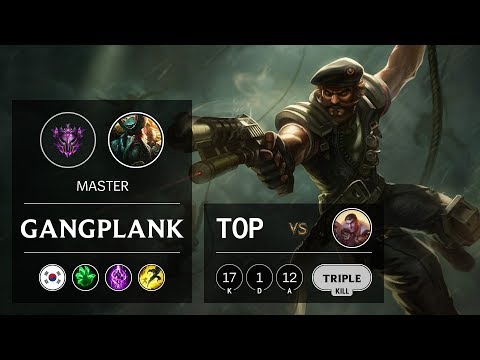 Gangplank Top vs Jayce - KR Master Patch 9.18