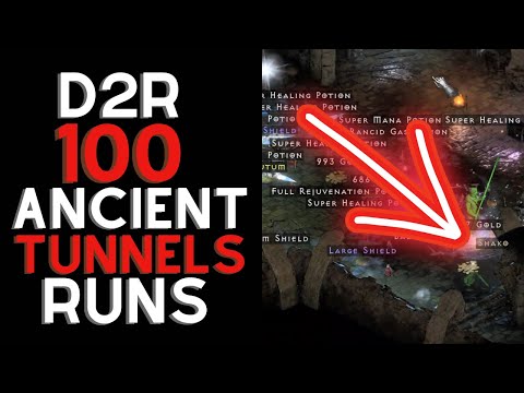 Drops Highlights: 100 Ancient Tunnels Runs - Diablo 2 Resurrected