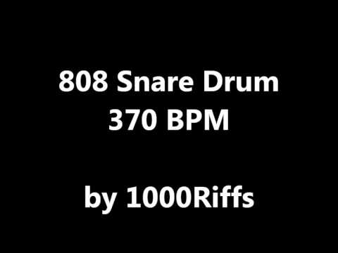 808 Snare Drum : 370 BPM - Beats Per Minute