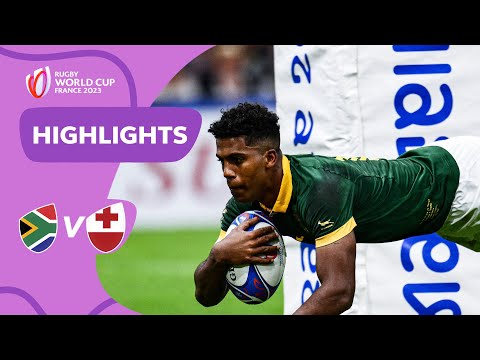 Springboks triumph in ten-try thriller | South Africa v Tonga | Rugby World Cup 2023 Highlights