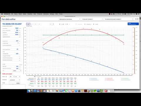 Program do edycji danych wentylatorów - Program doboru