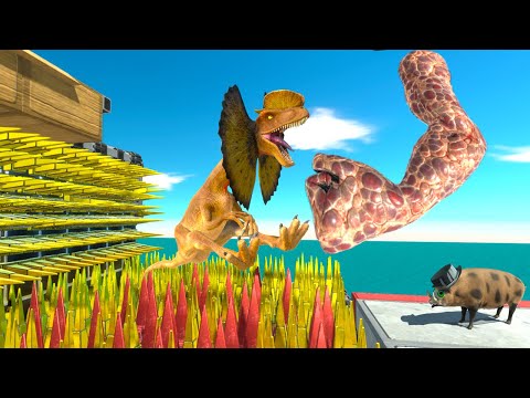 DEADLY PUNCH Into Spikes or PIG ATTACK - Animal Revolt Battle Simulator