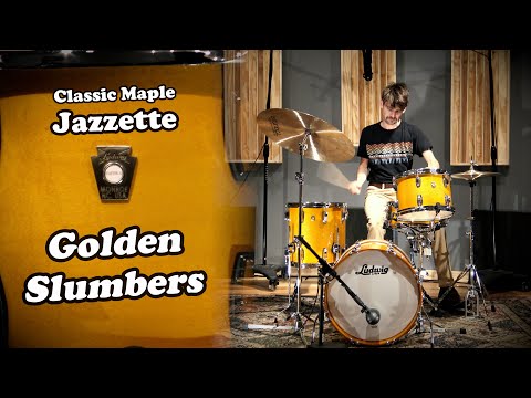 Ludwig 18/12/14/5x14" Classic Maple Drum Set - Golden Slumbers. VIDEO image 20