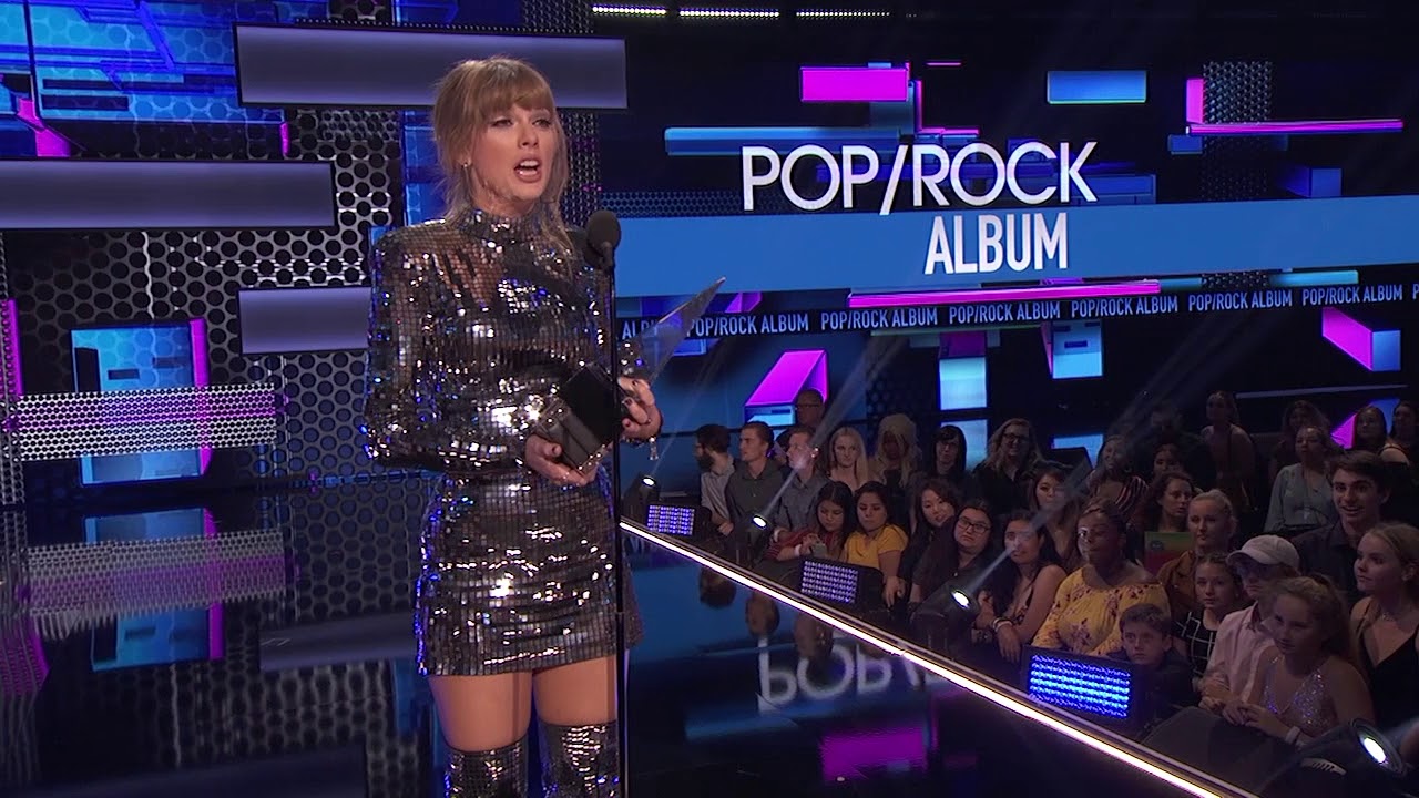 Taylor Swift's 'Reputation' Wins Favorite Album - Pop/Rock - AMAs 2018 thumnail