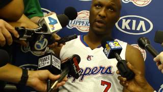 2012 L. A.Clippers Media Day-Lamar Odom