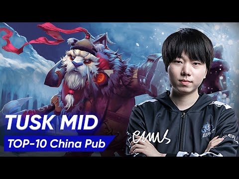 Paparazi: New Meta TUSK MID LANE | Dota 2 Pro China