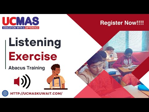 Listening Exercise | ABACUS TRAINING | UCMAS Kuwait