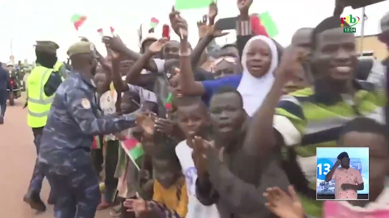 Le Camarade Capitaine Ibrahim Traoré a été accueilli triomphalement ce matin à Ouahigouya