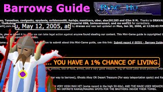 I Found a 20 YEARS old Barrows Guide from RuneHQ…