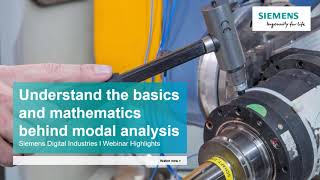 Understand the basics and mathematics behind modal analysis