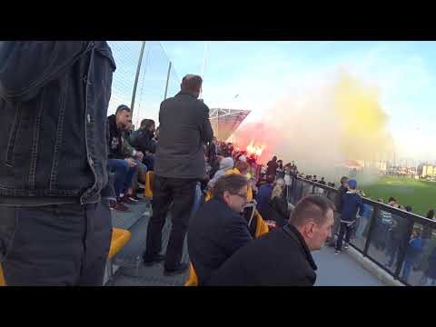 Oprawa podczas meczu Ruch Radzionków Stilon Gorzów Wielkopolski