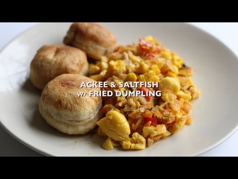 Ackee & Saltfish with Fried Dumplings MADE EASY!