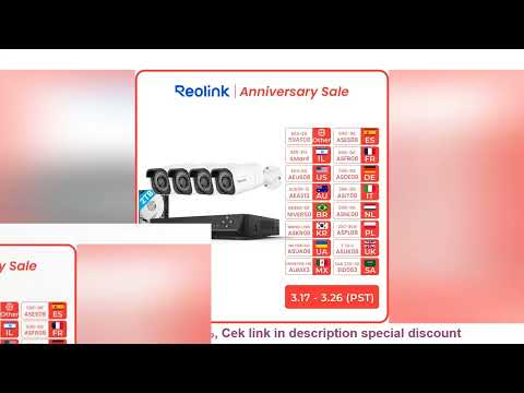 REVIEW Reolink 4K Security Camera System 8MP 24/7 Recording PoE IP Cam CCTV Video Surveillance Camer