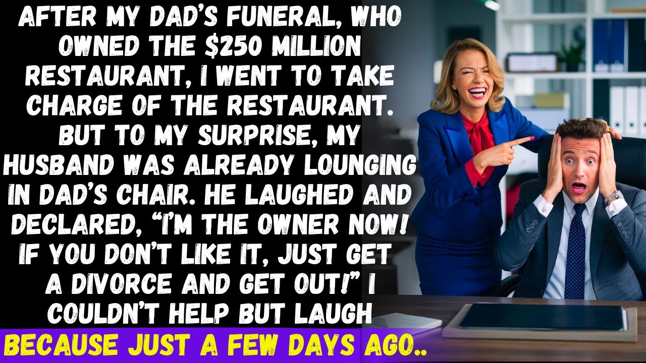 After my dad’s funeral, my husband said, I’m the owner of your dad's hotel now. I laughed because...