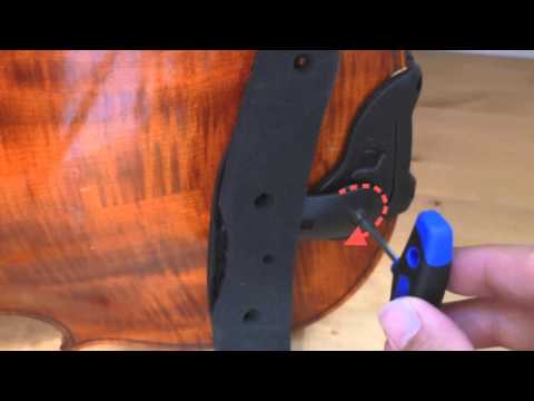 Schulterstütze "Isny" von Wittner: Variante A ohne Kinnhalter: Montageanleitung Violine/Viola