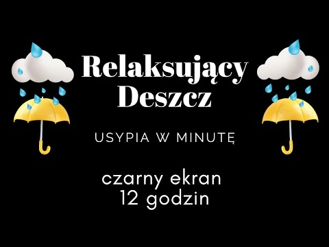 ☔ Szum deszczu ☔ i CZARNY EKRAN 🔳 na całą noc! Magiczna muzyka natury, która SZYBKO usypia! Sprawdź!