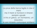 Lucio Dalla - Siciliano Lyrics