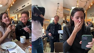Jennifer Garner is shocked when iconic singer Donny Osmond drops by her early 50th birthday dinner.