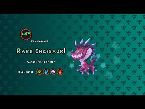 EVOLVING RARE INCISAUR on amber island | my singing monsters |