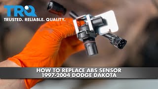How to Replace ABS Sensor 1997-2004 Dodge Dakota
