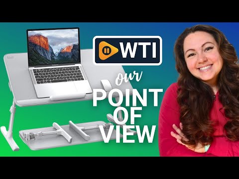 SAIJI Leather Laptop Bed Tray Table - WTI product video review