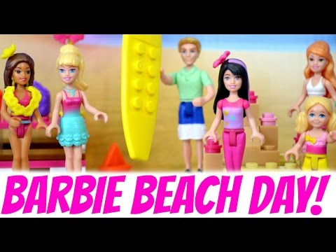 Barbie Beach Day Mega Bloks Build N Play Building Play Set Toy