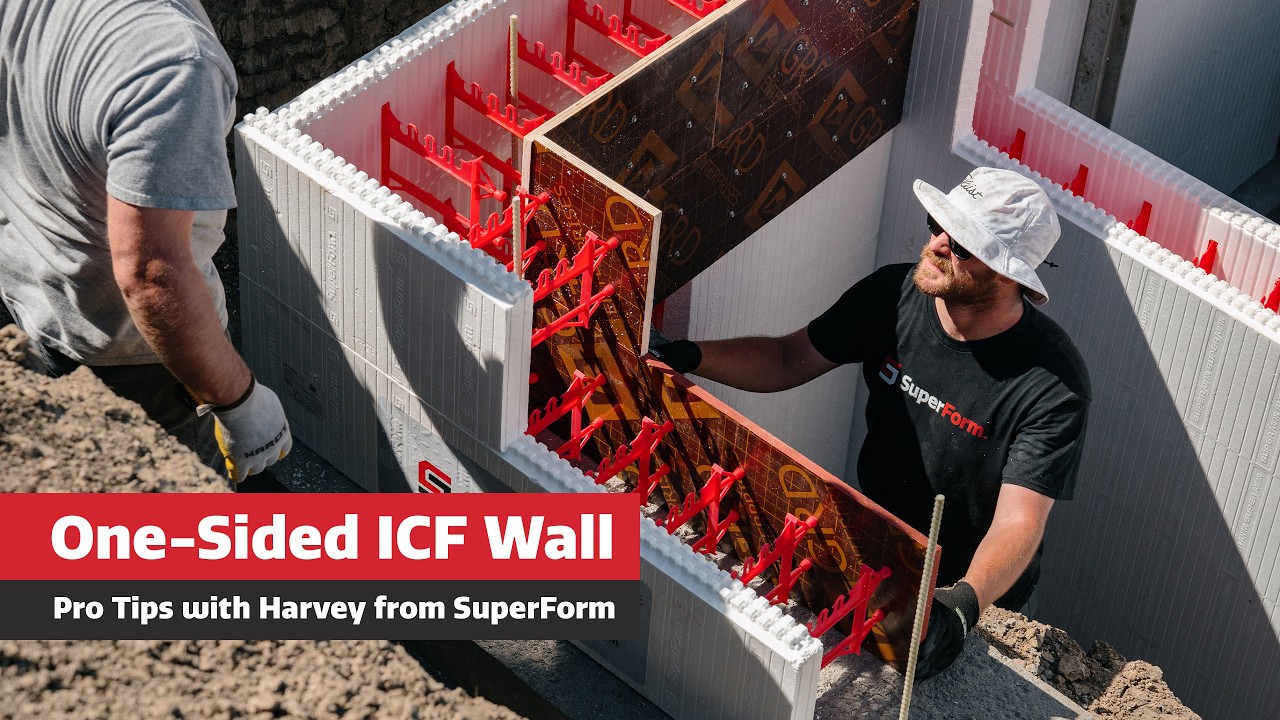One-Sided ICF Wall | Pro Tips with Harvey from SuperForm