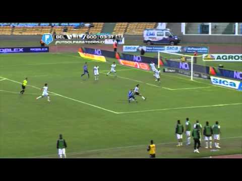 Atajada de Olave. Belgrano 1 - Godoy Cruz 1. Fecha 14. Torneo Final 2014. Fútbol Para Todos